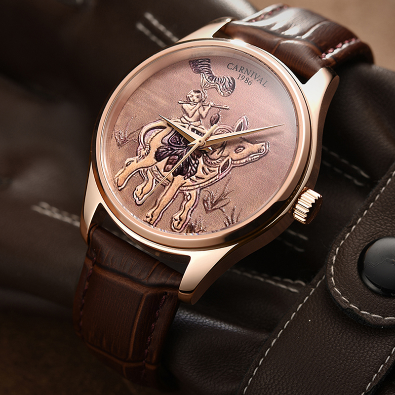 Zodiac Luxury Watch - КАРНАВАЛ Брендовые модные механические часы Zodiac
