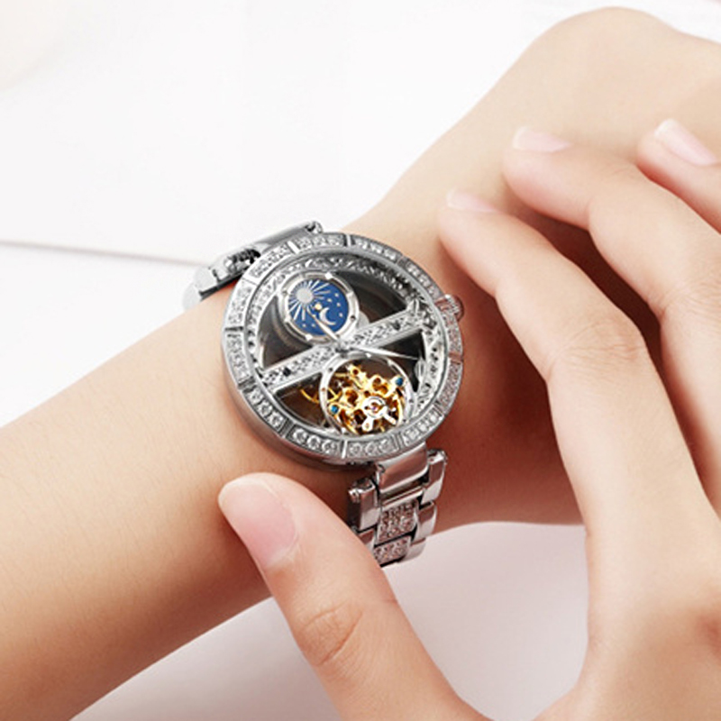 Luxury Watch Moon Phase - Женские часы, автоматические женские роскошные модные