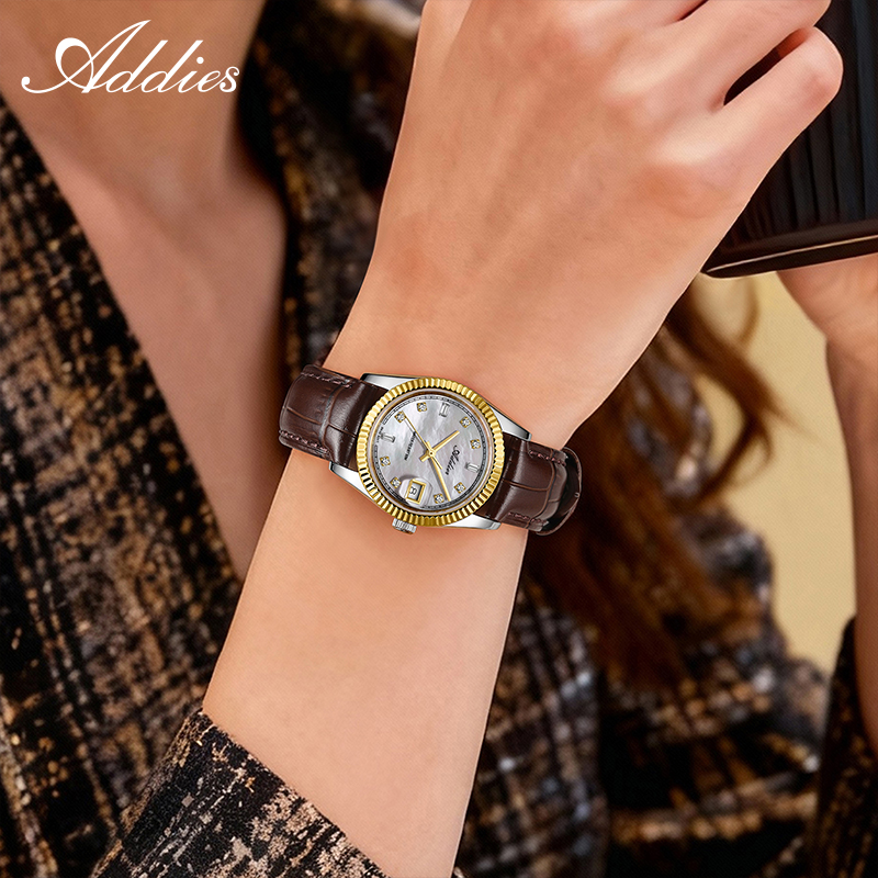 Женские кварцевые часы Addies  – обзор и цена Luxury Watch Leather
