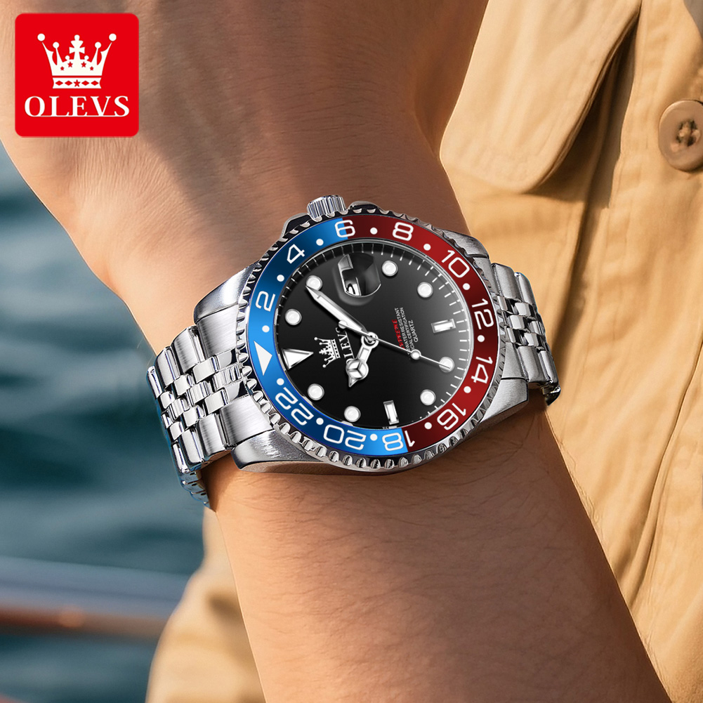 OLEVS 5657 Оригинальные мужски – обзор и цена Luxury Watch Men