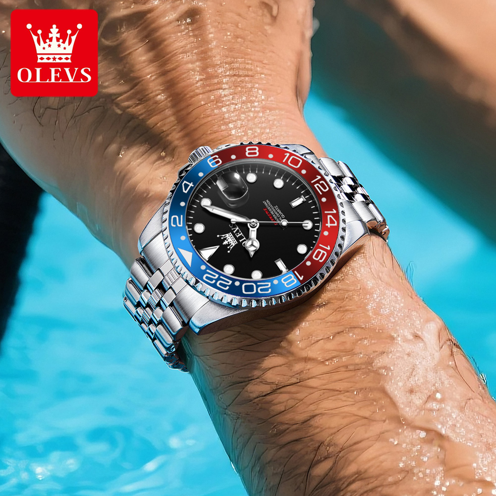 OLEVS 5657 Оригинальные мужски – обзор и цена Luxury Watch Men