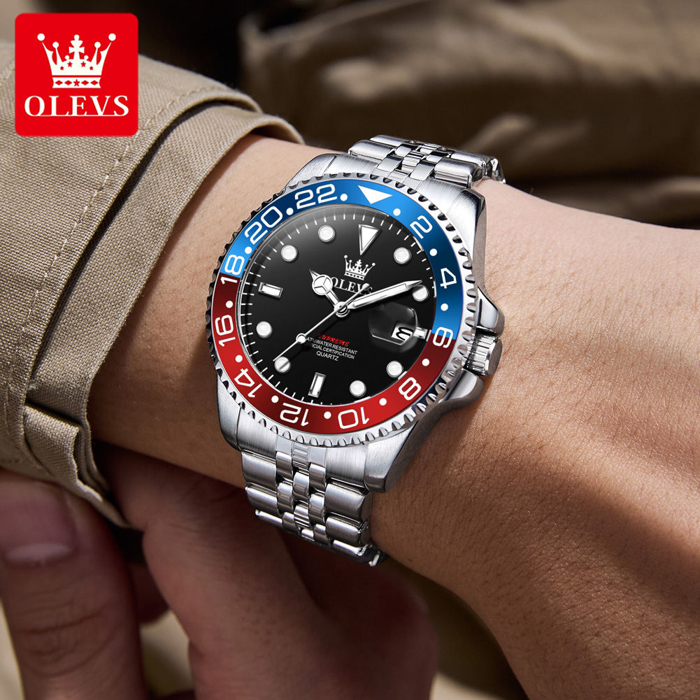 OLEVS 5657 Оригинальные мужски – обзор и цена Luxury Watch Men