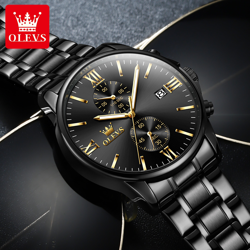 OLEVS 2886 Классические черные – обзор и цена Luxury Watch Maker
