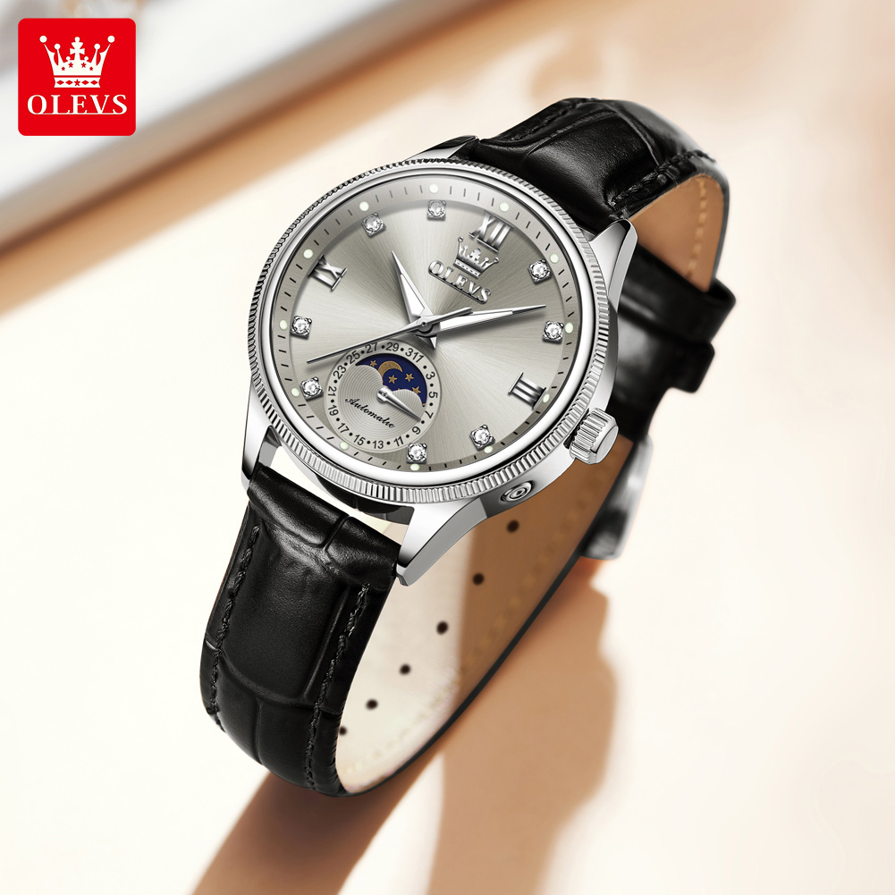 OLEVS Moon Phase Модные женски – обзор и цена Luxury Watch Moon Phase