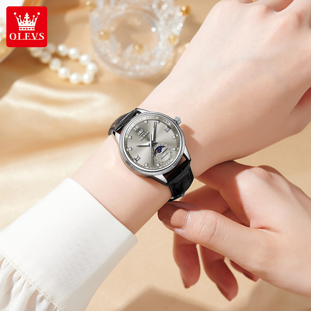 OLEVS Moon Phase Модные женски – обзор и цена Luxury Watch Moon Phase