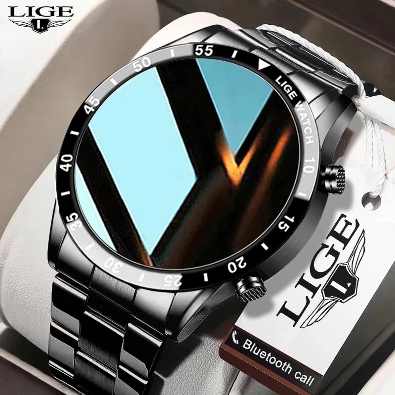 LIGE Новые Bluetooth-смарт-час – обзор и цена Luxury Watch Korea