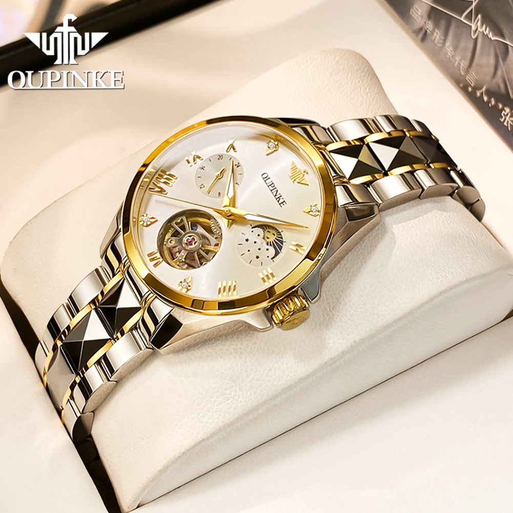 OUPINKE 3202 Роскошные женские – обзор и цена Luxury Watch Moon Phase