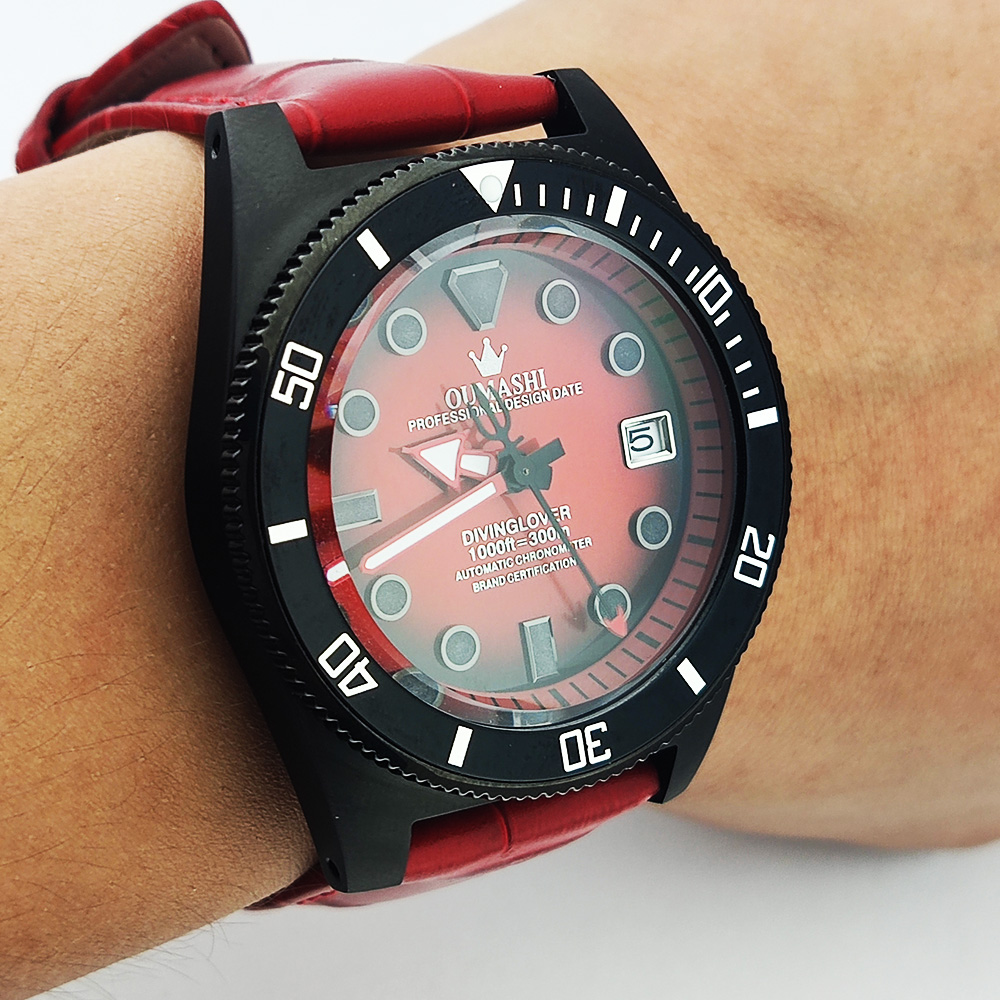 Мужские часы 40,5 мм с индивид – обзор и цена Luxury Watch Leather