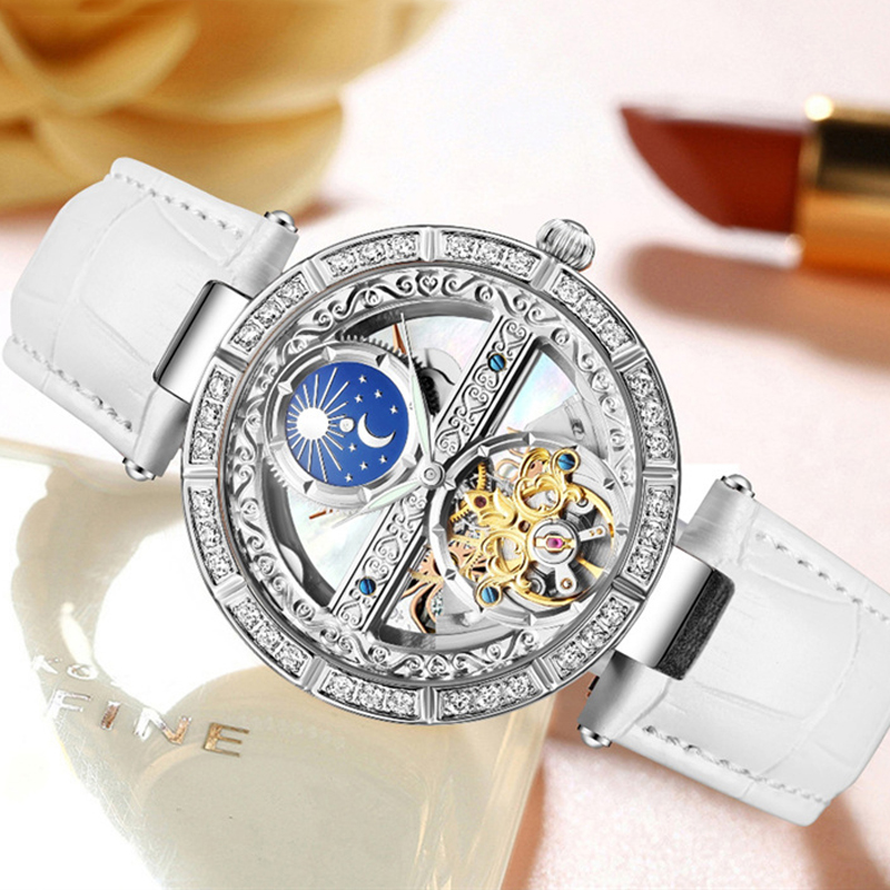 Женские часы, автоматические ж – обзор и цена Luxury Watch Moon Phase