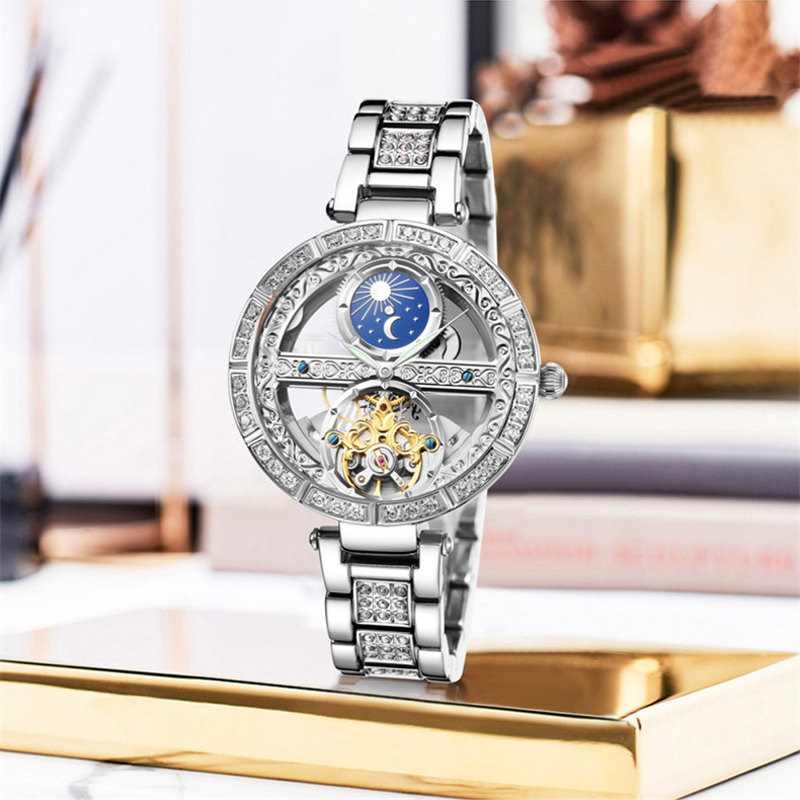 Женские часы, автоматические ж – обзор и цена Luxury Watch Moon Phase