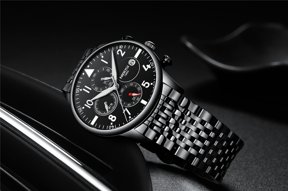 Мужские модные часы NIBOSI, то – обзор и цена Luxury Watch Men