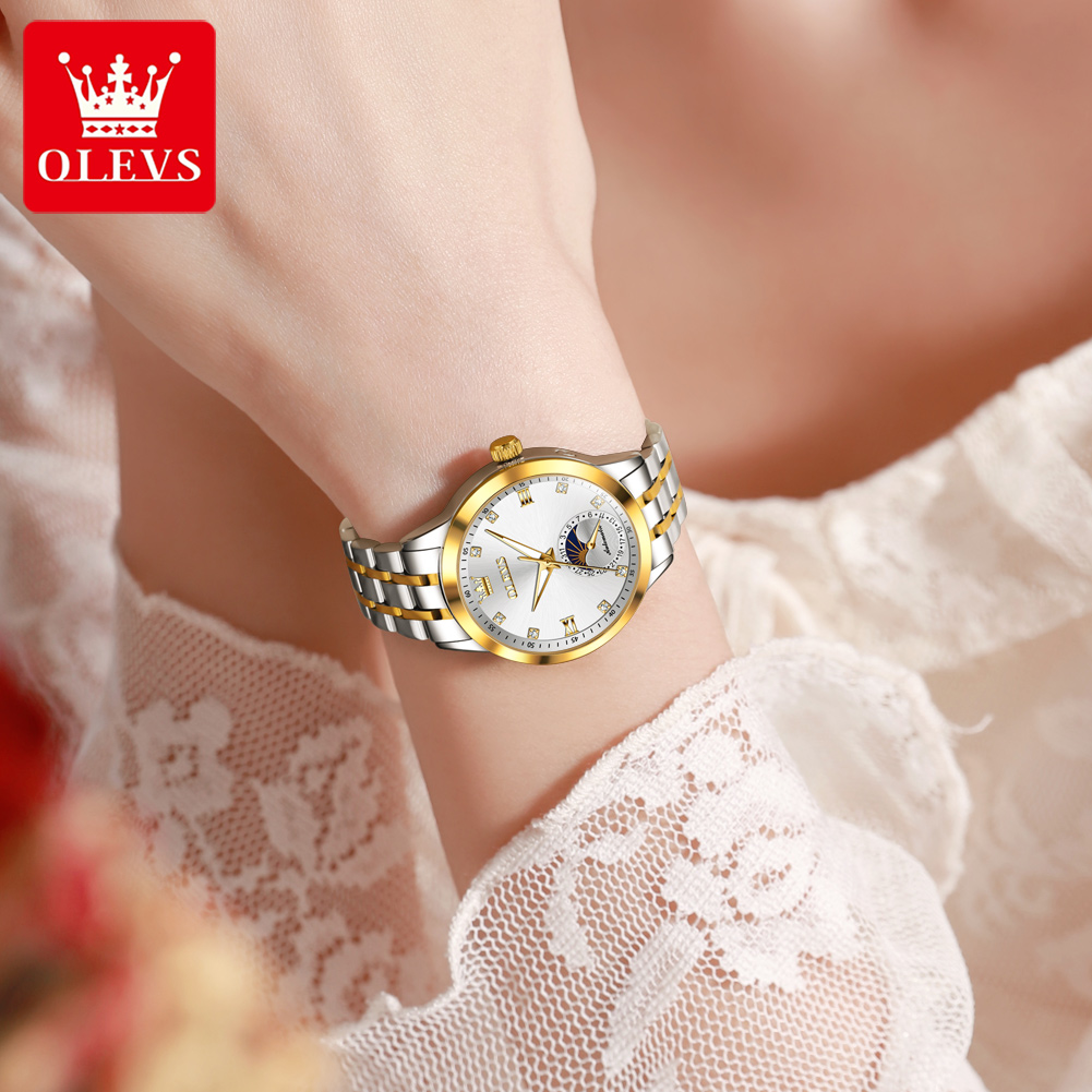 OLEVS 7041 Elegance Moon Phase – обзор и цена Luxury Watch Moon Phase