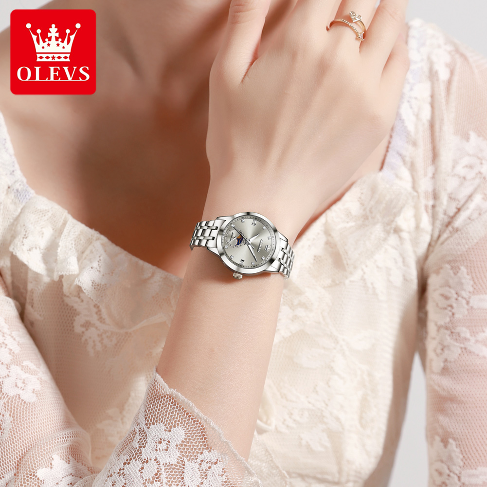 OLEVS 7041 Elegance Moon Phase – обзор и цена Luxury Watch Moon Phase