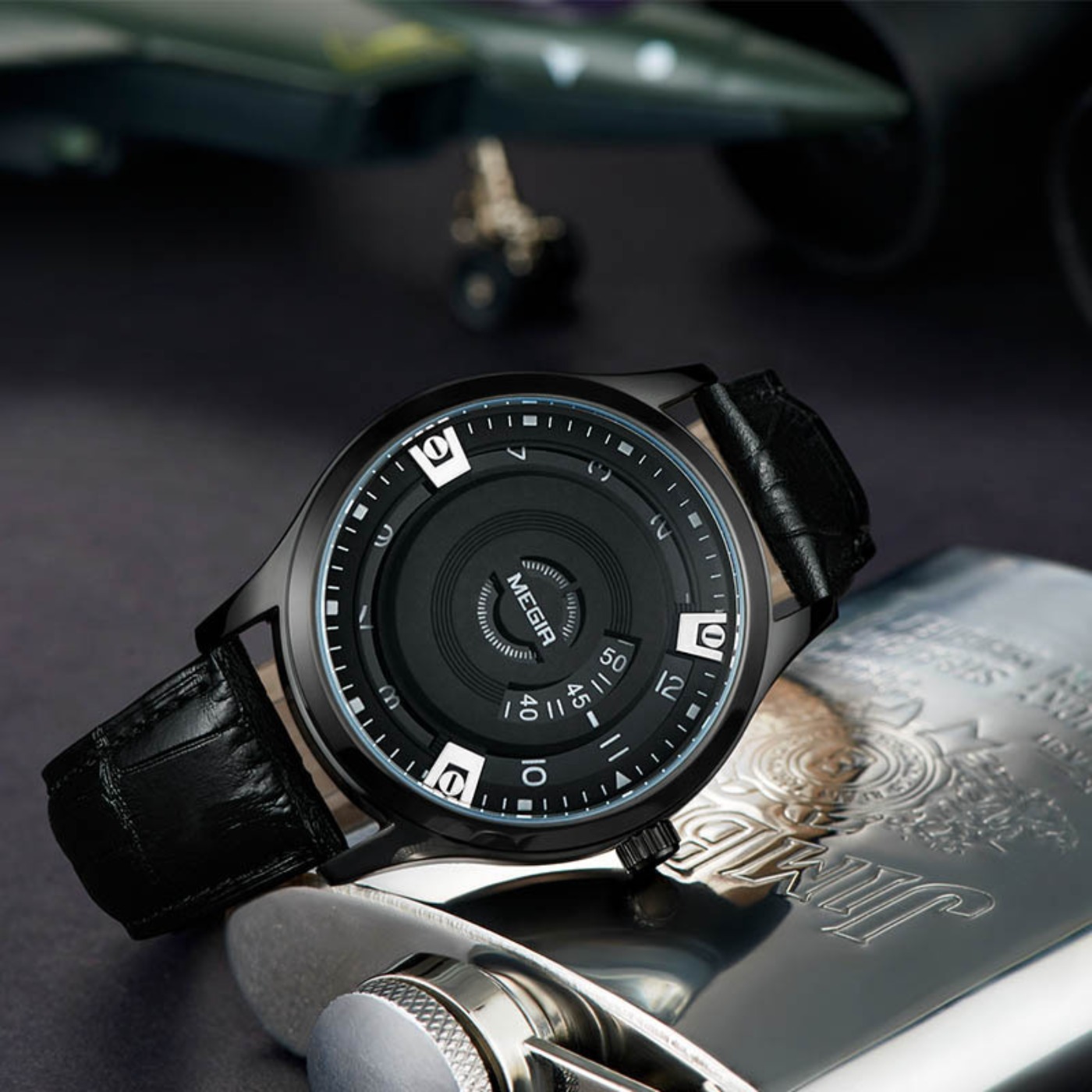 Мужские часы MEGIR, роскошные  – обзор и цена Luxury Watch Leather