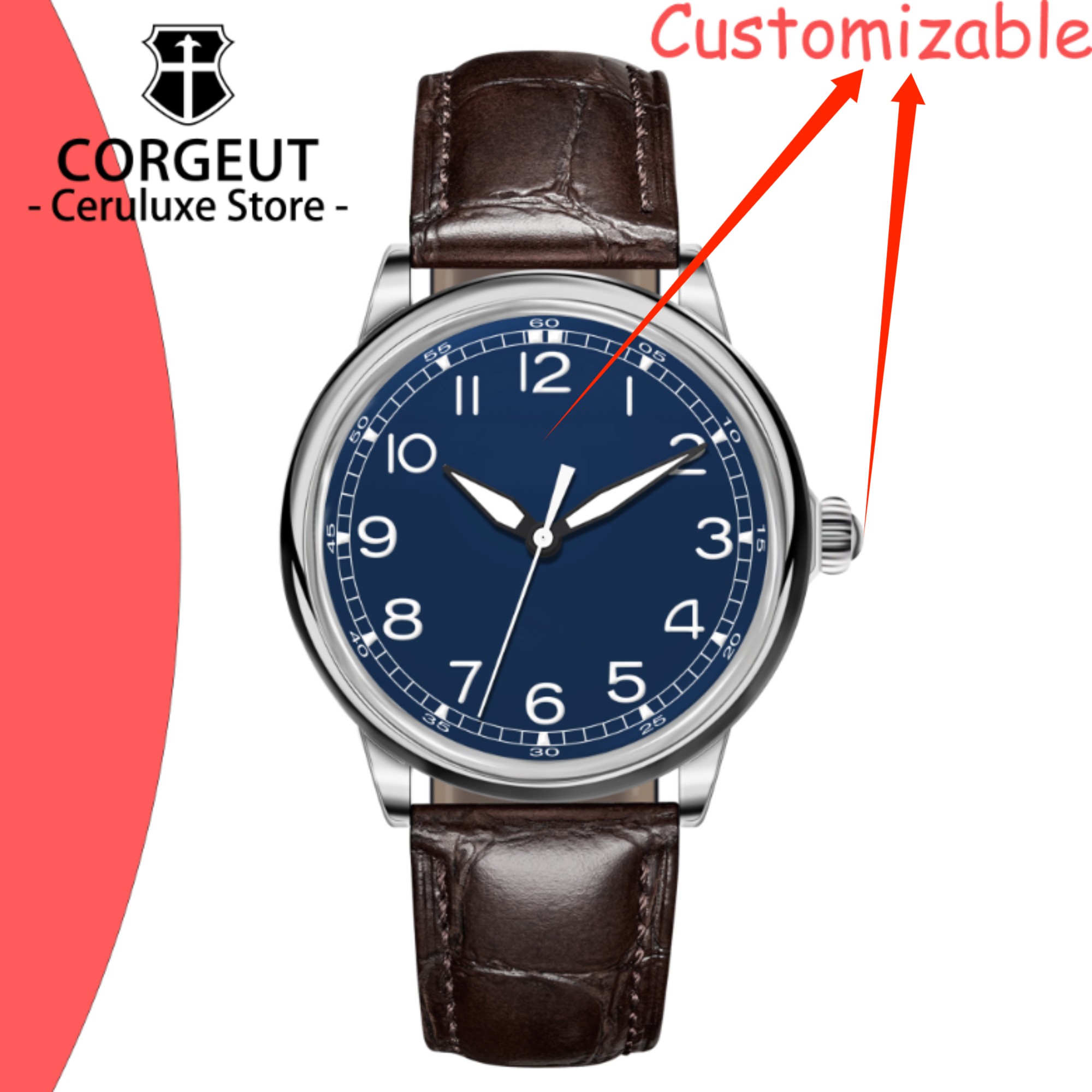 Мужские часы с логотипом на за – обзор и цена Luxury Watch Leather