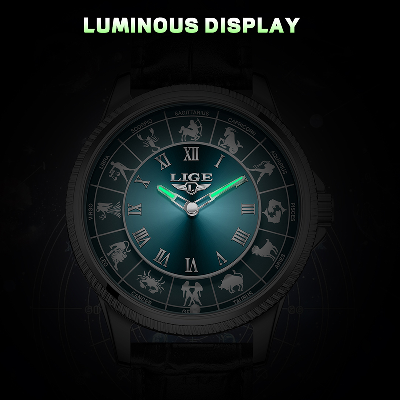 Мужские часы LIGE Zodiac, лучш – обзор и цена Zodiac Luxury Watch