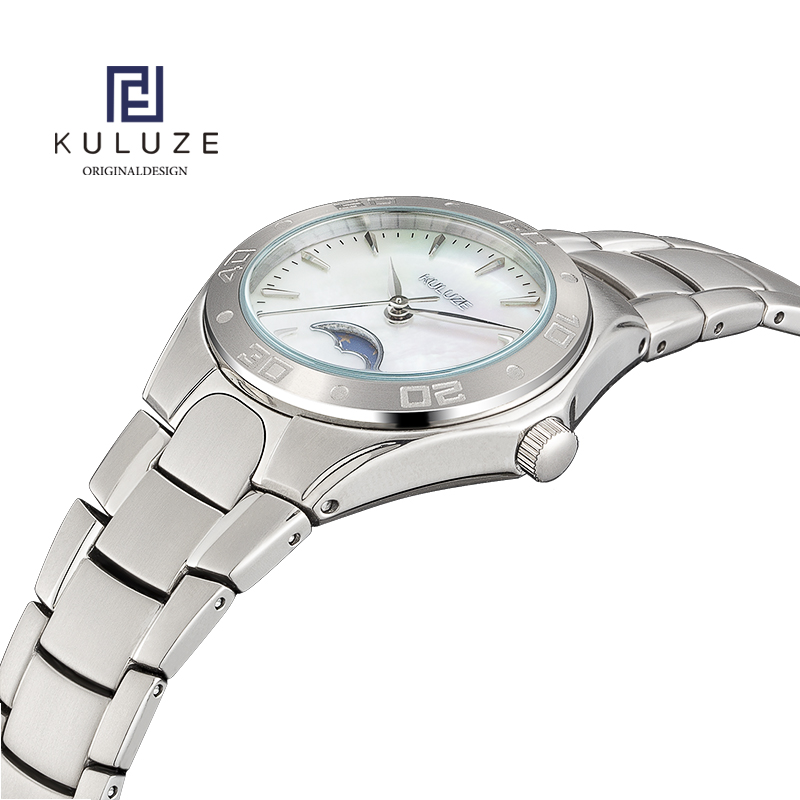 Женские часы KULUZE из титана, – обзор и цена Luxury Watch Moon Phase